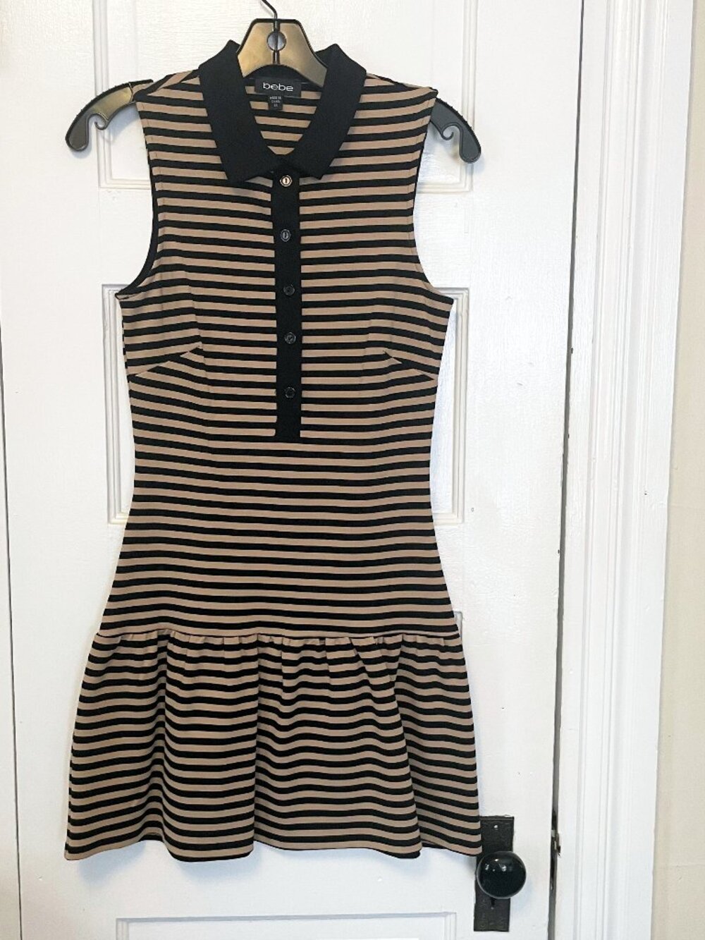Bebe Striped Mod Mini dress size xs